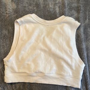 H&M cropped white tank top